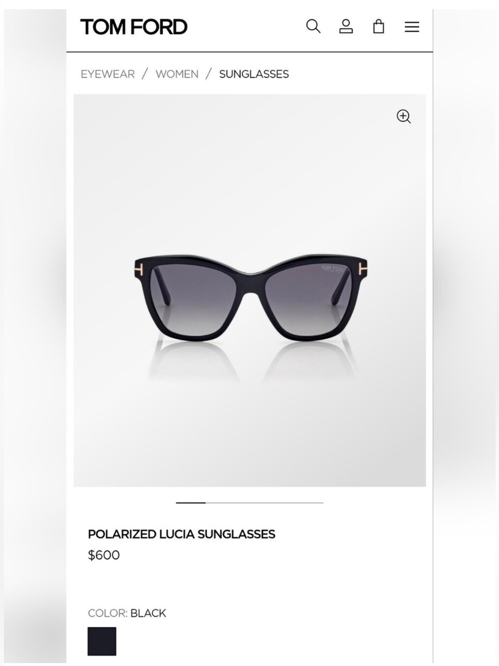 LOW START Tom Ford Polarized LUCIA Cat Eye Sunglasses FULL INCLUSION - Picture 11 of 11